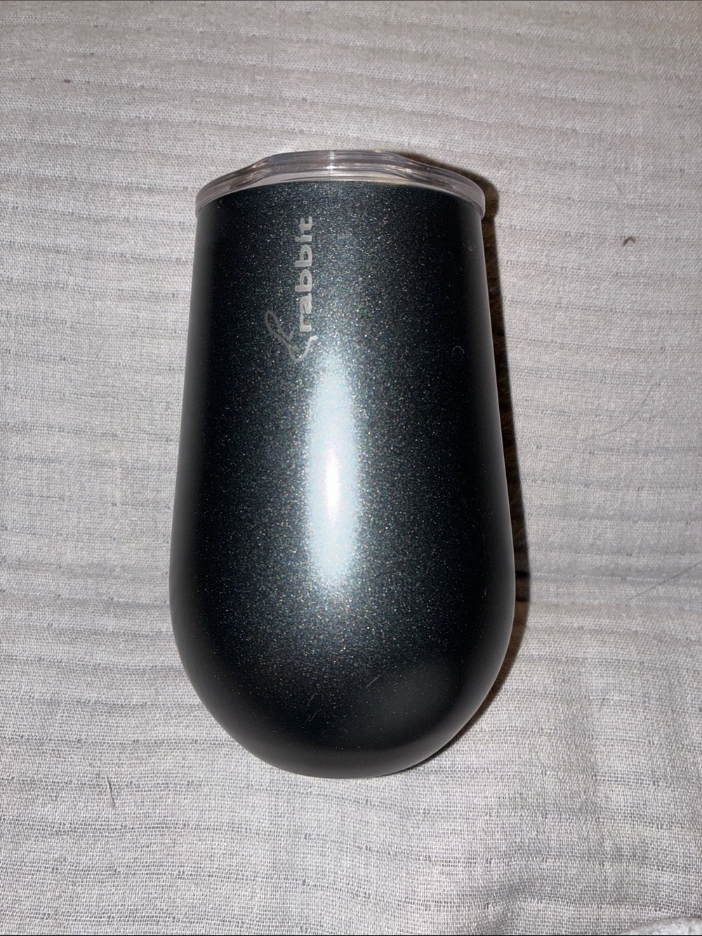 Black Stainless Steel Insulated rabbit brand wine travel Tumbler with Lid